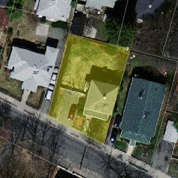 291 Derby St, Newton, MA 02465 aerial view
