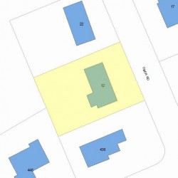 12 Ober Rd, Newton, MA 02459 plot plan