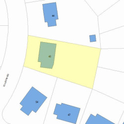 48 Ellison Rd, Newton, MA 02459 plot plan