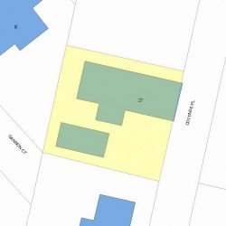27 Cottage Pl, Newton, MA 02465 plot plan