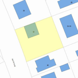 32 Circuit Ave, Newton, MA 02461 plot plan