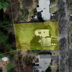 165 Paulson Rd, Newton, MA 02468 aerial view