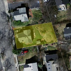 11 Ohio Ave, Newton, MA 02464 aerial view