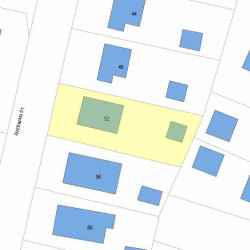 52 Freeman St, Newton, MA 02466 plot plan