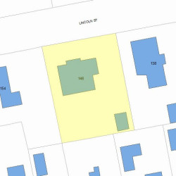 146 Lincoln St, Newton, MA 02461 plot plan