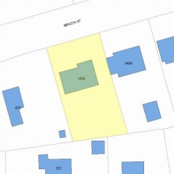 1490 Beacon St, Newton, MA 02468 plot plan