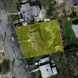 40 White Pine Rd, Newton, MA 02464 aerial view