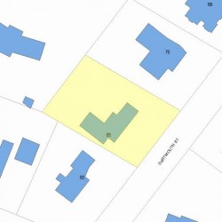 85 Dartmouth St, Newton, MA 02465 plot plan