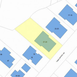 27 Tanglewood Rd, Newton, MA 02459 plot plan