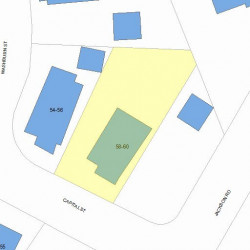 58 Capital St, Newton, MA 02458 plot plan