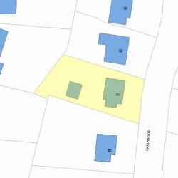 88 Garland Rd, Newton, MA 02459 plot plan