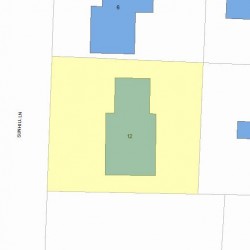 12 Sunhill Ln, Newton, MA 02459 plot plan