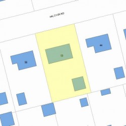 50 Halcyon Rd, Newton, MA 02459 plot plan