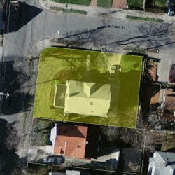 18 Garner St, Newton, MA 02459 aerial view