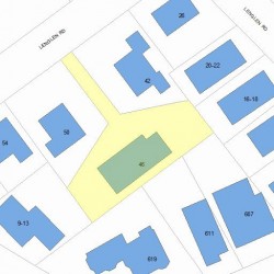 46 Lenglen Rd, Newton, MA 02458 plot plan