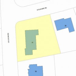 40 Redwood Rd, Newton, MA 02459 plot plan