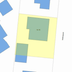 16 Ransom Rd, Newton, MA 02459 plot plan