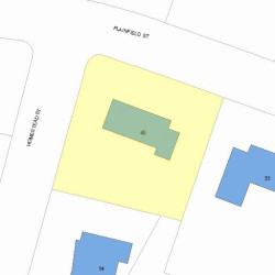 45 Plainfield St, Newton, MA 02468 plot plan