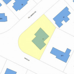 11 Fellsmere Rd, Newton, MA 02459 plot plan