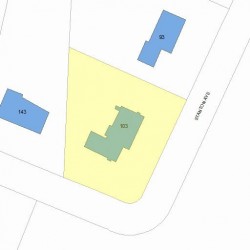 103 Stanton Ave, Newton, MA 02466 plot plan