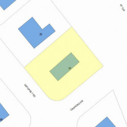 90 Crehore Dr, Newton, MA 02462 plot plan