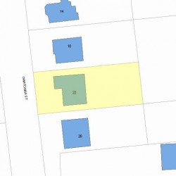 22 Owatonna St, Newton, MA 02466 plot plan