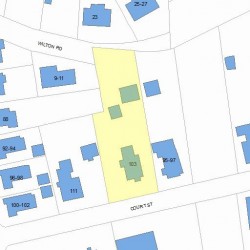 103 Court St, Newton, MA 02458 plot plan