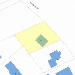 293 Albemarle Rd, Newton, MA 02460 plot plan