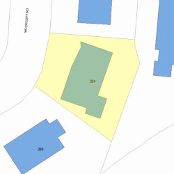 284 Woodcliff Rd, Newton, MA 02461 plot plan