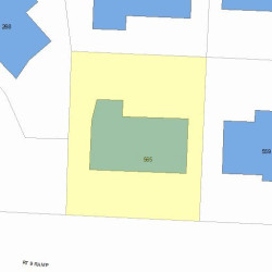 565 Boylston St, Newton, MA 02459 plot plan