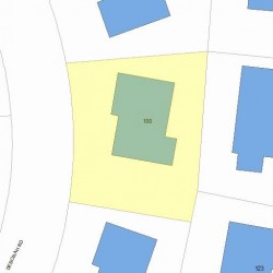 100 Deborah Rd, Newton, MA 02459 plot plan