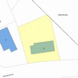 16 Brookline St, Newton, MA 02467 plot plan
