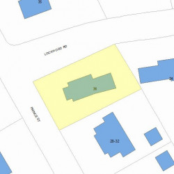 36 Lockwood Rd, Newton, MA 02465 plot plan