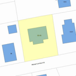 83 Pennsylvania Ave, Newton, MA 02464 plot plan