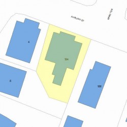 194 Auburn St, Newton, MA 02466 plot plan