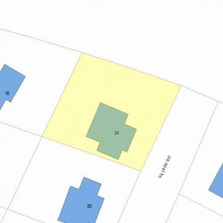 24 Village Rd, Newton, MA 02460 plot plan