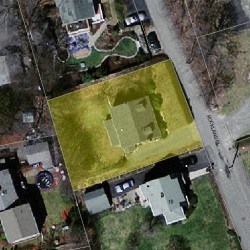11 Rockland Pl, Newton, MA 02464 aerial view