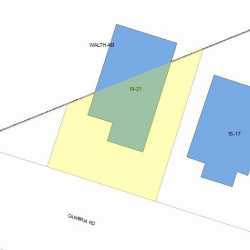 21 Cambria Rd, Newton, MA 02465 plot plan