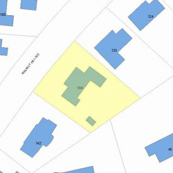 134 Walnut Hill Rd, Newton, MA 02461 plot plan