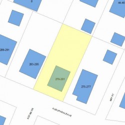 279 Auburndale Ave, Newton, MA 02466 plot plan