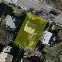 126 Jackson St, Newton, MA 02459 aerial view