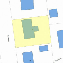 14 Pulsifer St, Newton, MA 02460 plot plan