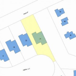 24 Kerry Ct, Newton, MA 02465 plot plan