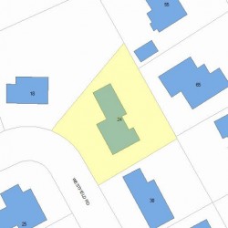 24 Westfield Rd, Newton, MA 02465 plot plan