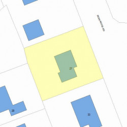 27 Fernwood Rd, Newton, MA 02465 plot plan