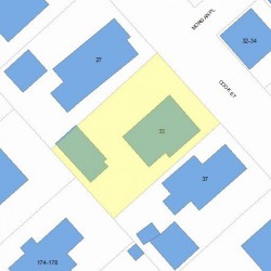 33 Cook St, Newton, MA 02458 plot plan