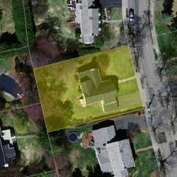 42 Evelyn Rd, Newton, MA 02468 aerial view