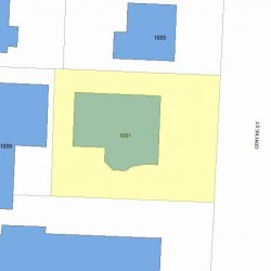 1091 Centre St, Newton, MA 02459 plot plan