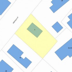 8 Emerald St, Newton, MA 02458 plot plan