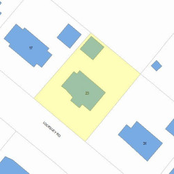 23 Locksley Rd, Newton, MA 02459 plot plan